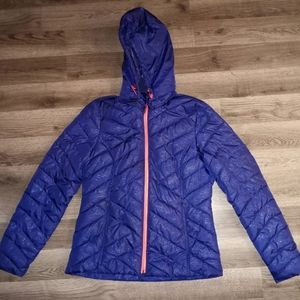 NWT, TEX GEAR, WARM TEX, MEDIUM, PURPLE-NAVY/SHEEN